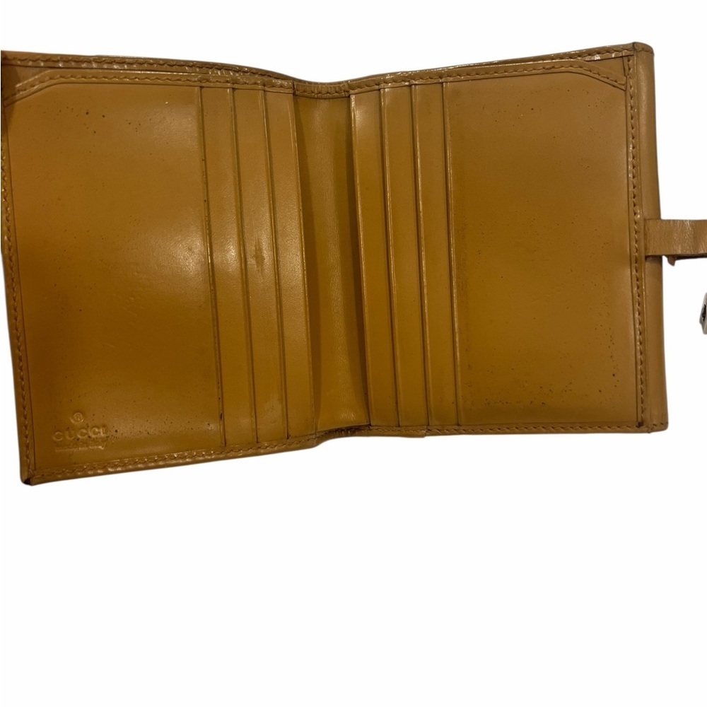 Gucci Jackie Leather Wallet Vintage | Tan Caramel | Rare Hardware - Picture 6 of 15